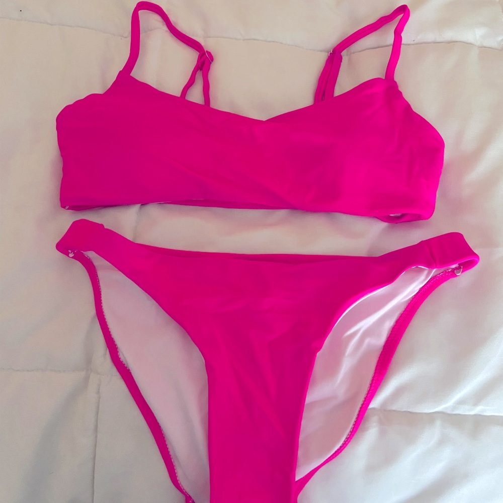 Hot pink bikini